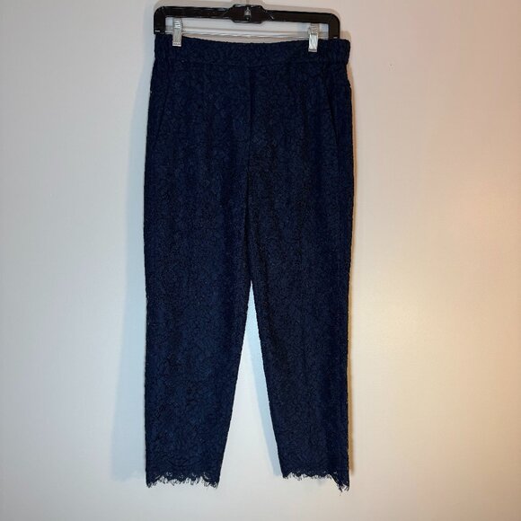 NWT J Crew NAVY Easy Pants Lace Lined Dress Ankle Pants Women's - Size 4 - Picture 3 of 8
